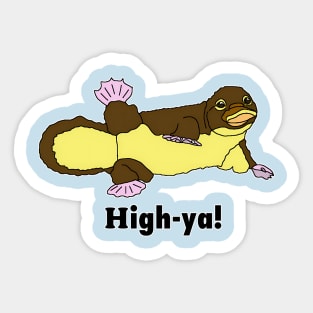 Baby Platypus High Five Sticker